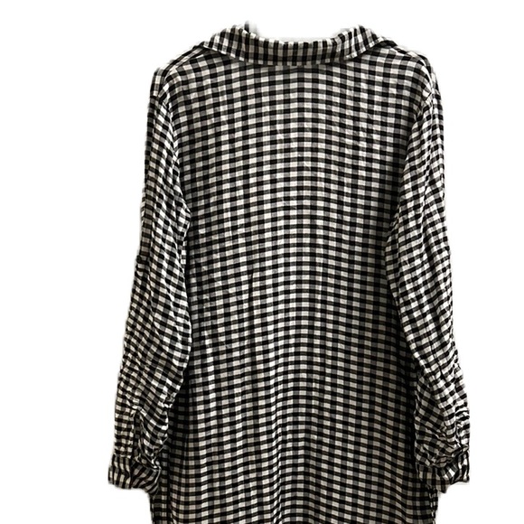 Thread Story, 100% Rayon, Collar, Long Line, Long Sleeve Black/White Cardigan L - Picture 5 of 11